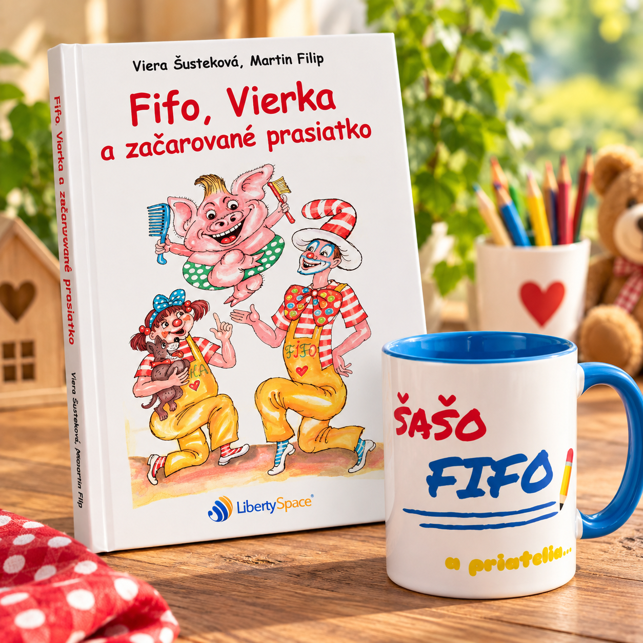 AKCIA knižka + hrnček Fifo a Vierka