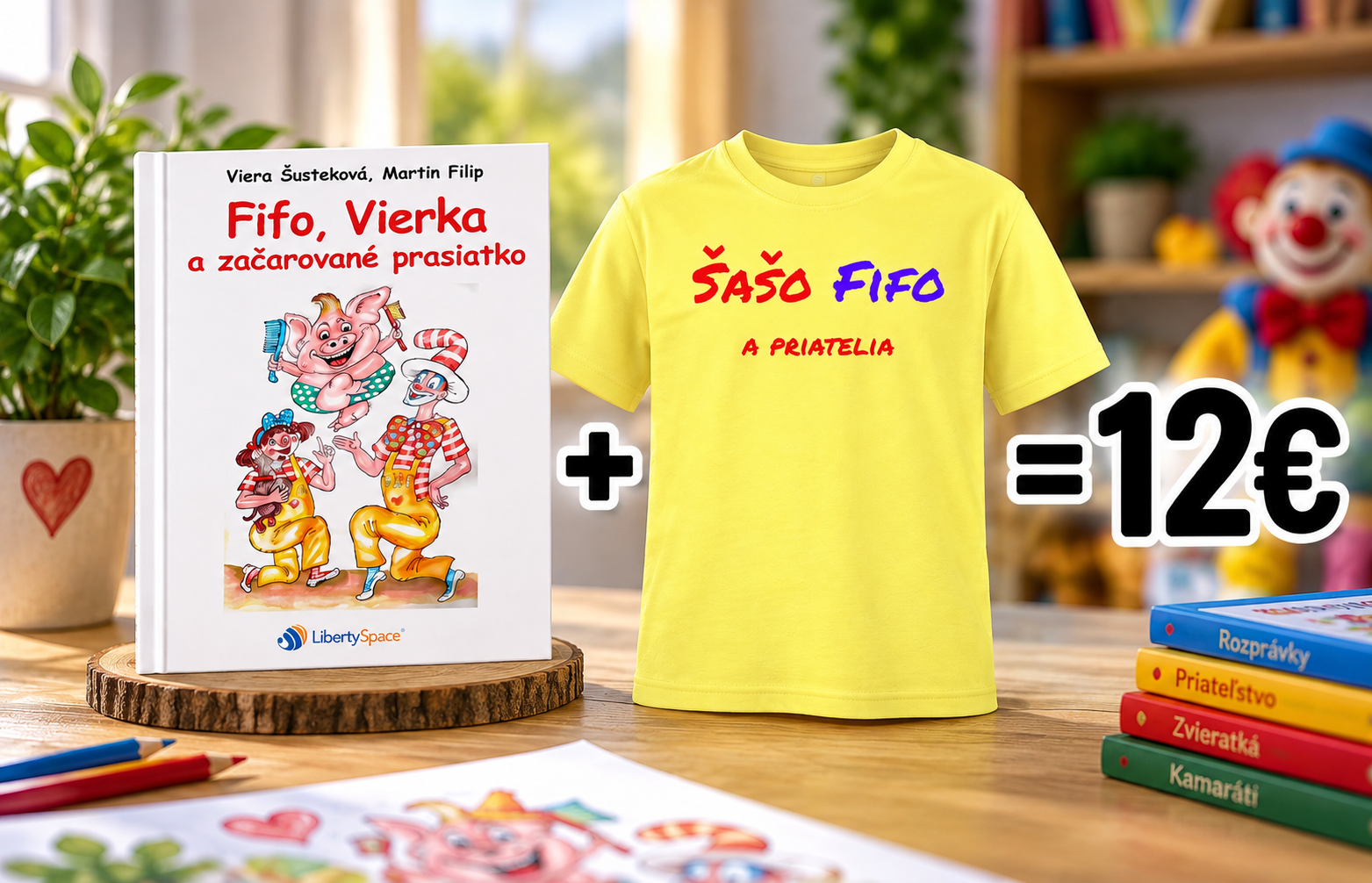 AKCIA Tričko +  knižka