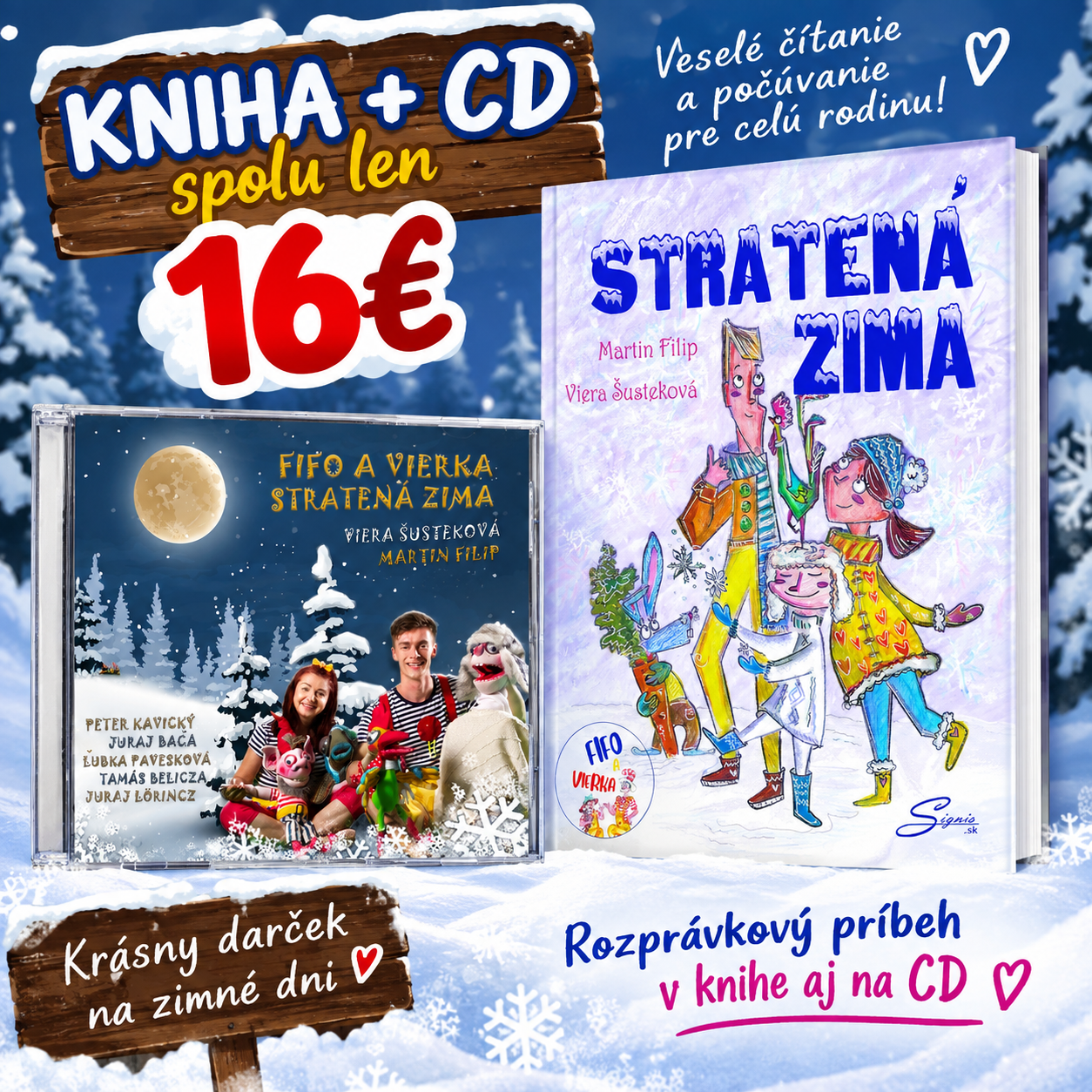 Kniha + CD Stratená zima