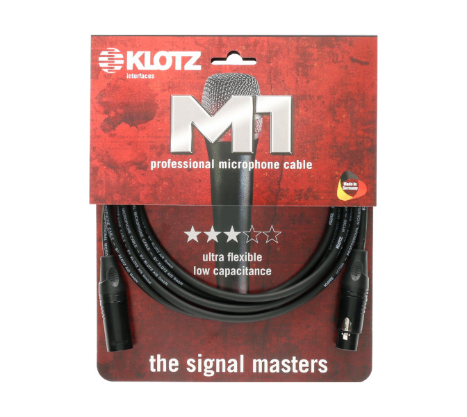 Mikrofónny kábel KLOTZ, 10m, M1, M1KB1FM1000